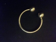 tiffany & co. sterling silver screw ball key ring