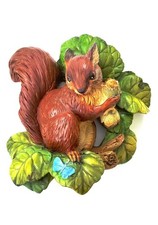 Vintage Bossons Chalkware "Squirrel" 1966 Wall Plaque Refurbished