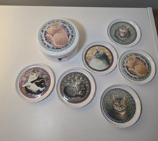 Vintage Cloverleaf Ivory Cats