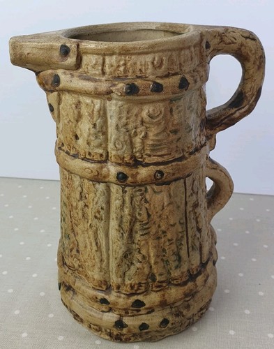 Vintage stoneware rustic jug - vintage,