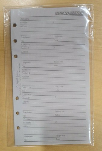 Filofax personal inserts from