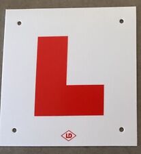 Rigid Hard L Plate With Drilled Holes Motorcycle Moped Car Learner Legal