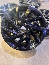 GENUINE 16" VW Woodstock Alloy Wheels Golf Caddy Alloy Rims Wheels Gloss Black