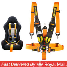 Upgraded Universal 5-Point Camlock Quick Release Racing Seat Belt Safety Harness