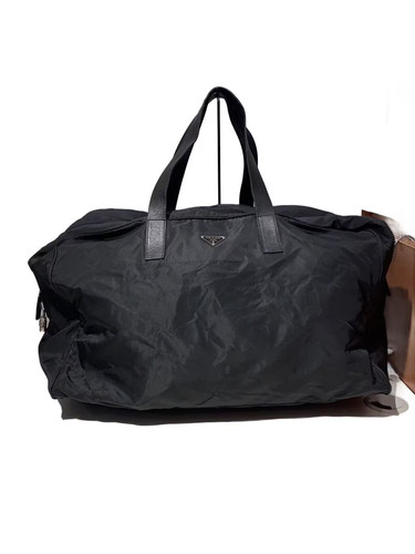 Prada boston bag nylon - prada, blk