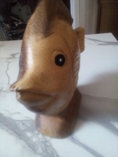 wooden fish ornament 4.5 x 4