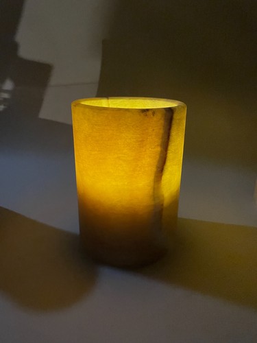 Led pillar candle vintage - led,