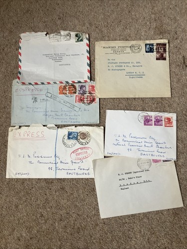 Franked italy stamps 1950 - stamps,