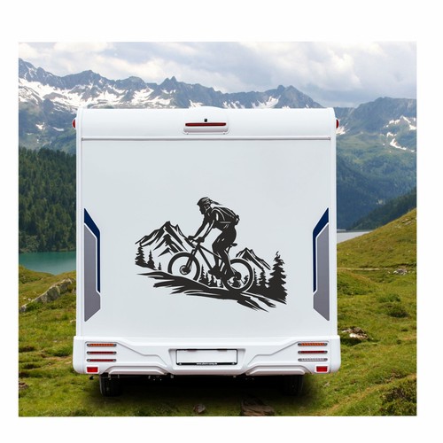 Mountain biker sticker - mountain,
