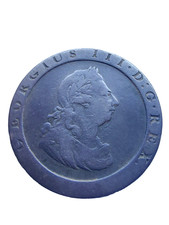 1797 George III 3rd Cartwheel One Penny Coin.