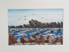 Original Seascape Rocky Cove
