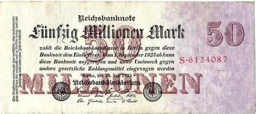 Reichsbanknote million mark - reichsbanknote,