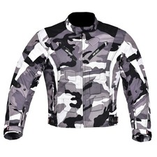 Men's Motorcycle Motorbike Jacket Waterproof Cordura CE Armoured Camouflage