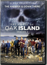 REGION 1 DVD's "THE CURSE OF OAK ISLAND" COMPLETE SERIES 2 (2-DISC SET) REGION 1