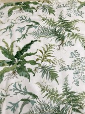 Colefax & Fowler “Kendal “ Curtain Fabric Remnant - Green /white - 2 metres