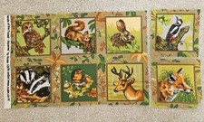 Animal Fabric Panel 8 Forest