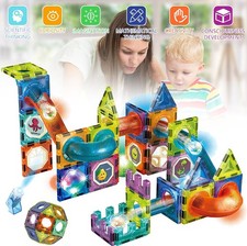 75 Pcs Magnetic Tiles Building