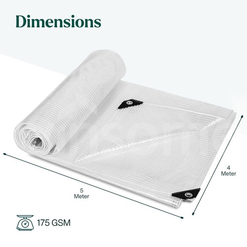 2pcs clear tarpaulin heavy - clear,