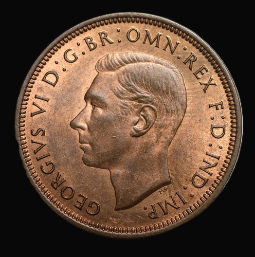 1937 george half penny - george, vi