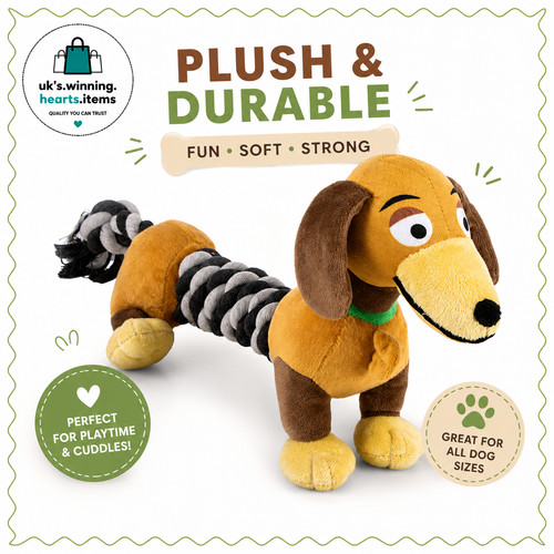Slinky dog rope toy - rope, with