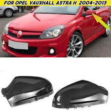 Carbon Fiber Look Door Wing Mirror Covers For Opel Vauxhall Astra H 2004-2009