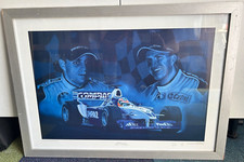 BMW Williams 2002 Montoya & R Schumacher Limited Edition Print 28/500 By A South
