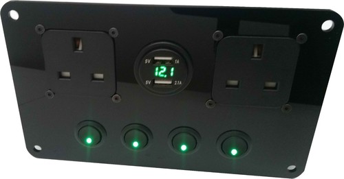 Switch panel with 240v - switch,