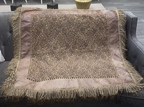 Leopard print leather - w/,