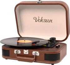 Voksun record player cowhide - -,