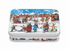 EMMA BRIDGEWATER WINTER SCENE SMALL RECTANGULAR TIN (142 x 101 x 37 mm)