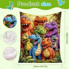 Cute Dinosaur Throw Blanket