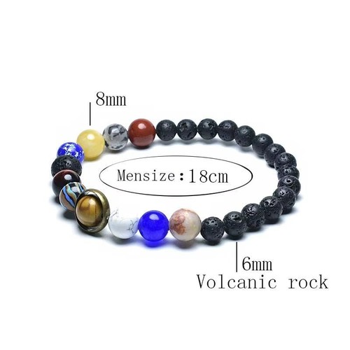Natural eight planets bracelet - eight,