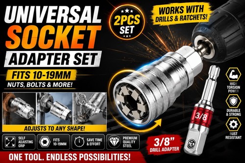 Universal socket adapter set - universal,
