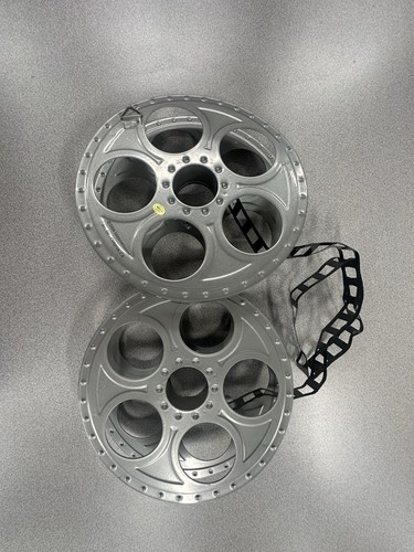 Vintage metal film reels - metal,
