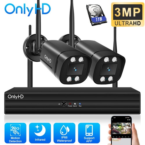 3mp wireless cctv system - 3mp, hd