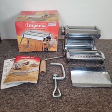 Imperia Pasta Maker Machine SP150 Stainless Steel With Slide Tray