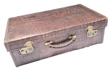 Vintage Antique Crocodile Skin