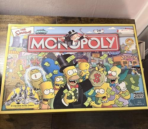The simpsons monopoly board - ,