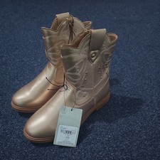 Tu Kids Rose Gold Ankle Boots For Girls Size 3