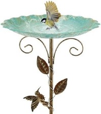30In Metal Bird Bath for