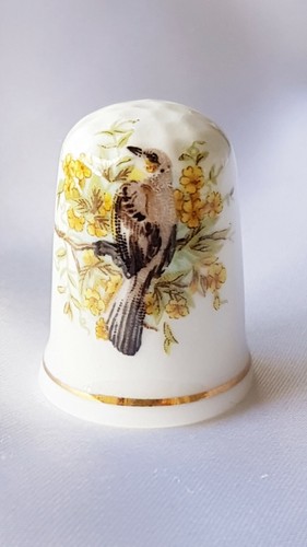 Bird flowers bone china - flowers, ~