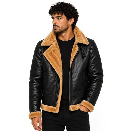Mens bomber sheepskin - mens, b3