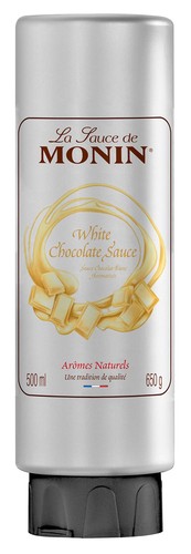 Monin white chocolate sauce - white,