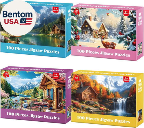 Packs 100 piece puzzles - puzzles,