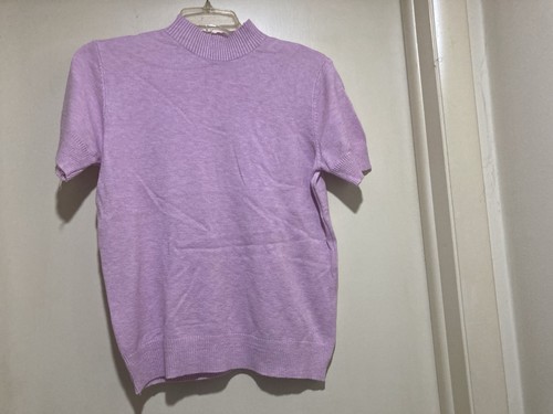 Lilac cashmere short sleeve