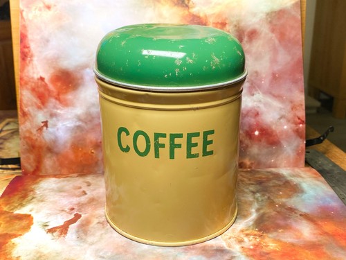 Coffee tin vintage worcester - tin-vintage,