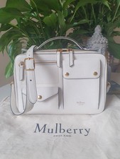 Mulberry White Cherwell Square Satchel Bag RARE Brand New