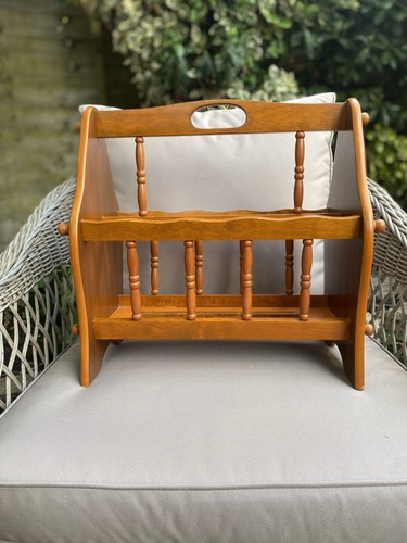 Vintage wooden magazine - wooden, rack