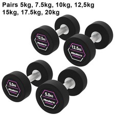 Rubber dumbbells pairs choice - rubber,