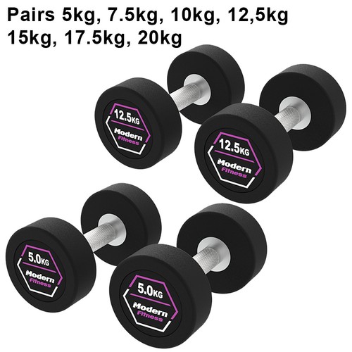 Rubber dumbbells pairs choice - dumbbells,